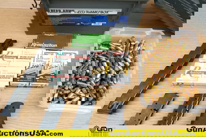 Aguila, Rem, Etc .38 SUPER, 5 MM RF Ammo, Accessories, Mags. Approx. 490 Total Rds; 290 Rds of .38