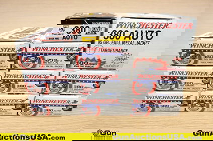 Win, Monarch .380 AUTO Ammo. 550 Total Rds of .380 AUTO Assorted Grain and Type.. (79907) (GSCU81)