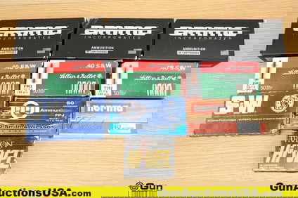 PPU, S&B, Norma, Etc .45 SUPER, 10 MM, .40 S&W, Etc Ammo. Approx. 450 Total Rds; 150 Rds of 10mm,