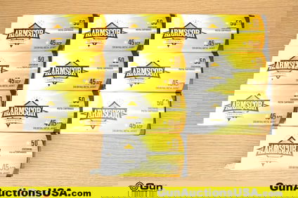 Armscor .45 AUTO Ammo. 500 Total Rds of .45 AUTO 230 Grain FMJ.. (79961) (GSCV76)