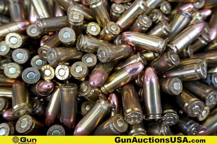 American Quality Ammunition 9 MM Ammo. Approx. 500 Rds of 9 MM 115 Grain FMJ.. (79842) (GSCU47)