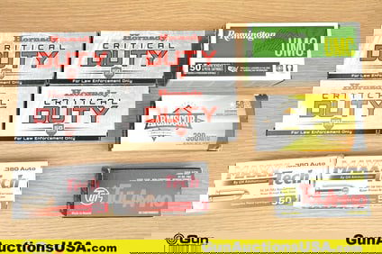 Armscor, Tula, Hornady, Etc. .380 ACP, 9mm, .40 S&W Ammo. 435 Total Rds; 185 Rds of .380 ACP, 200