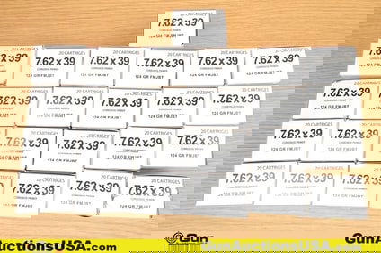 Russian Surplus 7.62x39 Ammo. 500 Rds. . (79997) (GSCU85)