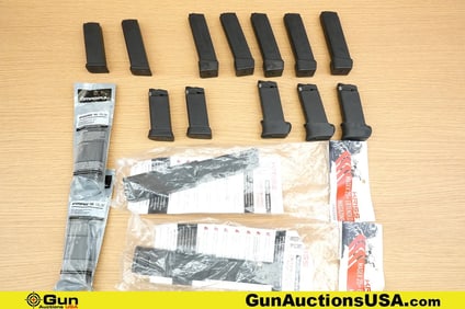 Glock, Scherer, Etc. .45 AUTO, .357, Etc. Magazines. Very Good. 17 Magazines in total; Six .45 Auto