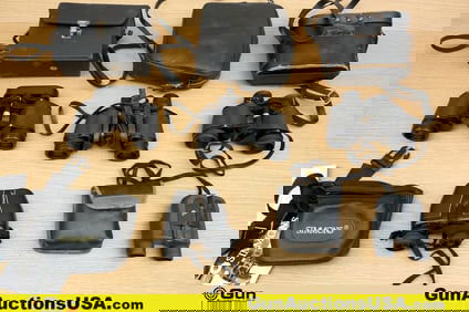 Sears, Windriver, Etc. Binoculars, Etc. . Good Condition. Five Sets of Binoculars with Storage