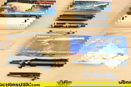 Tasco, Monolux, Pro Chrono Telescope, Chronograph. Very Good. One Tasco 15-45x50 Telescope, Like New