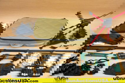 SUREFIRE, Versa-pod, Etc. Range Bags, Bi-Pods, Etc. . Very Good. Approx. 16 Assorted Items, Assorted