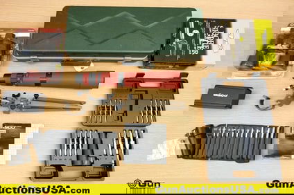 Tasco, Simmons, BSA, Etc. Binoculars, Etc. . Very Good. One Spotting Scope with Hard Case, One Set