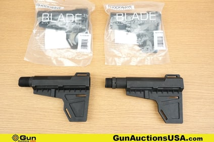 Shockwave Blade Accessories. Very Good. Four Shockwave AR Style Blade Braces.. (79872) (GSCN40)