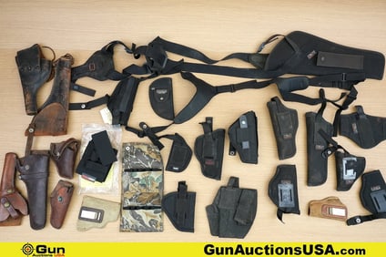 Uncle Mike's Holsters. Fair Condition. Approx. 23 Assorted Holsters.. (79890) (GSCP69)