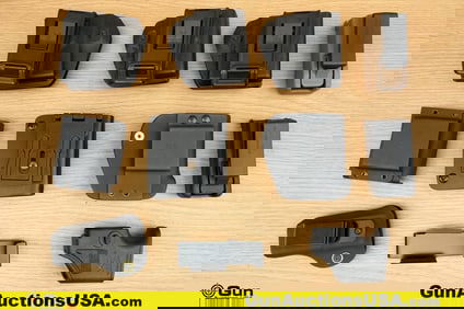 Safariland, Blackhawk, SPRINGFIELD, Etc Mag Pouches. Excellent. Eleven Assorted Kydex Mag Pouches..