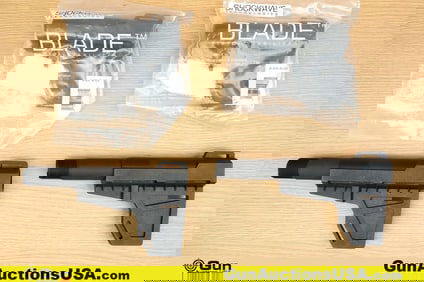 Shockwave Blade Accessories. Good Condition. Four AR-15 Style Buffer Tubes; Two Blade Braces with