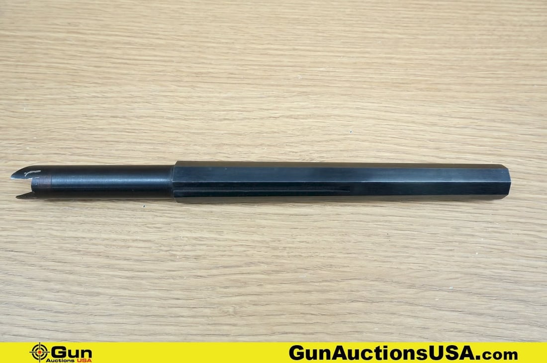 TC Arms Barrel. Good Condition. One 9" Octagonal Black Powder Barrel. Appears to be .54 CAL.: TC Arms Barrel. Good Condition. One 9" Octagonal Black Powder Barrel. Appears to be .54 CAL. Features Bead Front Sight and Deep Brushed Blued Finish. BLACK POWDER ONLY.. Italy (78976) (GSCM17)