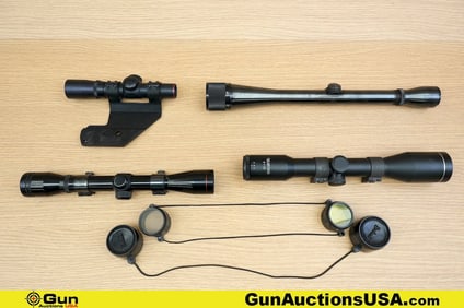 Simmons, Weaver, Etc. Scopes. Good Condition. Four Scopes; One Weaver K10 C3, Scope with Duplex