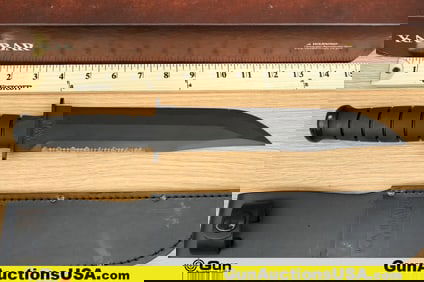 KA-BAR Big Brother Knife. Very Good. One Survival Knife. Features 9.25" Drop Point Fixed Blade,