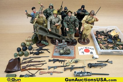 21st Century Toys Action Figures. Good Condition. Eight 12" Tall WWII Era Themed Action Figure