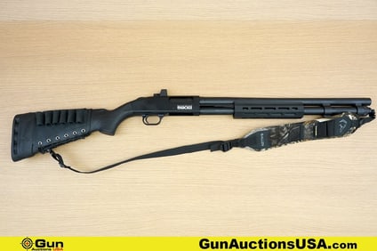 Mossberg 590 12 ga. Shotgun. Excellent. 20.5" Barrel. Shiny Bore, Tight Action Pump Action Features