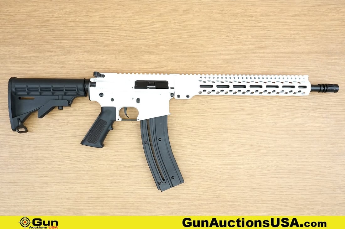 CARL WALTHER/COLT M4 CARBINE .22 LR AR15 TRAINER Rifle. Good condition, Normal Handling Marks. 16": CARL WALTHER/COLT M4 CARBINE .22 LR AR15 TRAINER Rifle. Good condition, Normal Handling Marks. 16" Barrel. Shiny Bore, Tight Action Semi Auto Features a Free Float M-Lok Aluminum Hand Guard, Aluminum