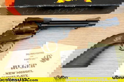 RUGER NEW MODEL SINGLE-SIX .22 CAL Revolver. Very Good. 5.5" Barrel. Shiny Bore, Tight Action