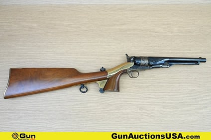 ARMI SAN PAOLO 1860 ARMY .44 Cal Revolver. Very Good. 7.75" Barrel. Ball and Cap MATCHING NUMBERS on