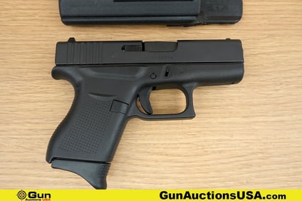 Glock 43 9X19 Pistol . Excellent. 3.25" Barrel. Shiny Bore, Tight Action Semi Auto Features a Fixed