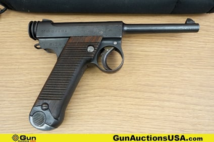 JAPANESE NAMBU TYPE 14 8MM NAMBU COLLECTOR'S Pistol. Good Condition. 4.5" Barrel. Shiny Bore, with