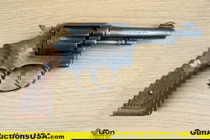 S&W NONE MARKED .38 S&W SPL PRE-MODEL Revolver. Good condition, Normal Handling Marks. 4" Barrel.