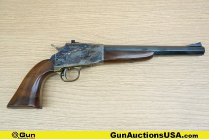 .44 Caliber Pistol. Very Good. 7 3/8" Barrel. Single Action Cap and Ball Features a Brushed Blued