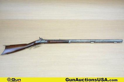 C. RICHWINE HALF STOCK S+B .41 Caliber Rifle. Needs Repair. 34" Barrel. Percussion Features an