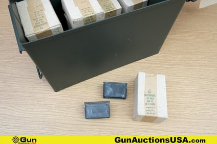 Pakastan Surplus 30.06 Ammo. Approx. 64 Rds, 32 Enbloc Clips. Includes Metal Ammo Can. . (80021)