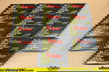 Wolf 7.62x39 Ammo. 500 Rds of 122 Gr. FMJ. . (80010) (GSCU45)