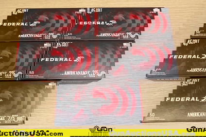 Federal .45 COLT Ammo. 250 Rds of 225 Gr JSP. . (80019) (GSCU76)