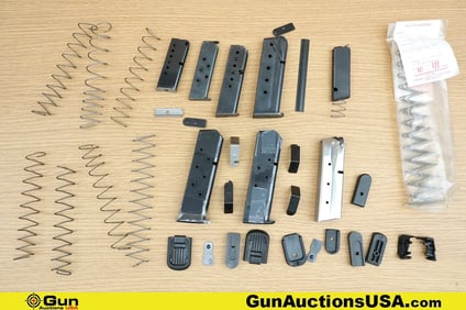 Beretta, Wolf, Para, Etc. 1911, 21, Etc. .45 ACP, .25 ACP Mag Parts. Very Good. Assorted Magazine