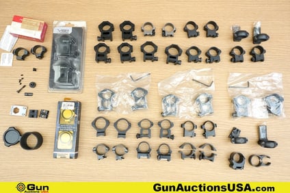 Burris, Redfield, Etc. Scope Rings. Very Good. Assorted Scope Rings. . (80094) (GSCN70)