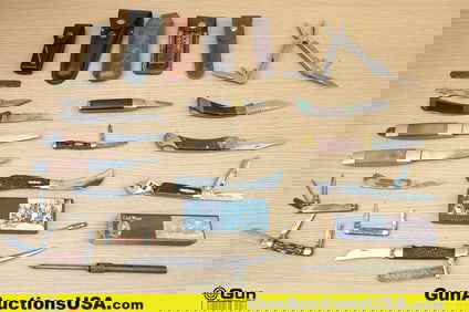 Cole Miner, Dexter, Etc. Knives. Good Condition. Approx. 17 Assorted Knives. . (80617) (GSCN99)