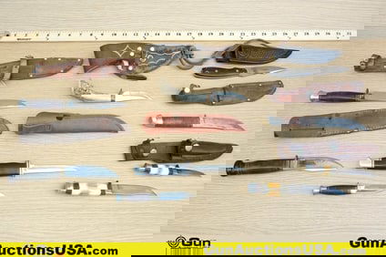 Beretta, U-Tech, Etc. Knives. Good Condition. One Beretta Fixed Blade, OHIO WILD LIFE, ONE OF 3