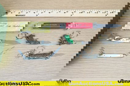 Frost Cutlery, Super Automatic, Etc. Knives. Very Good. One Super-automatic OTF Auto Knife, and Five