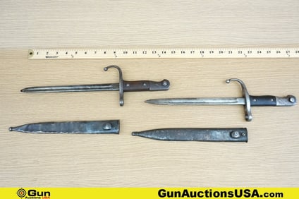 Turkish Surplus 1903 COLLECTOR'S Bayonets. Good Condition. Two Model 1903, ASFA WWI Ottoman/Turkish
