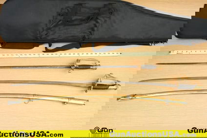 Rock Island Swords, Etc. . Very Good. Two Replica Swords; One Personalized U.S. Model, 1860 Staff