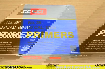 CCI .50 Caliber PRIMERS. 500, No35 .50 Caliber Primers. . (80082) (GSCT17)