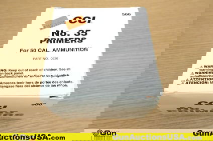 CCI 50 Caliber Primers. 500 Primers.. (80088) (GSCT76)