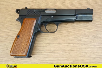 Browning HI-POWER 9mm Pistol . Good Condition, Normal Handling Marks. 4.75" Barrel. Shiny Bore,
