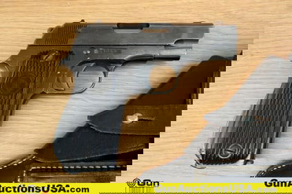 D ARMES DES PYRENEES FSES HENDAYE MODEL 17 UNIQUE 7.65 COLLECTOR'S Pistol . Good Condition, Normal