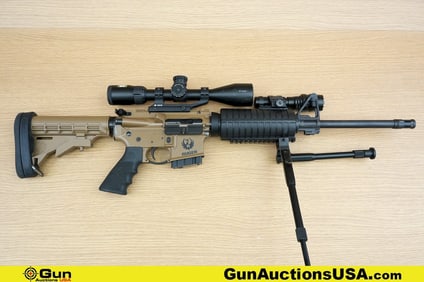 Ruger AR-556 5.56 NATO Rifle. Very Good. 16" Barrel. Shiny Bore, Tight Action Semi Auto Features an