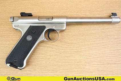 RUGER MARK II TARGET .22 LR Pistol . Very Good. 6 7/8" Barrel. Shiny Bore, Tight Action Semi Auto