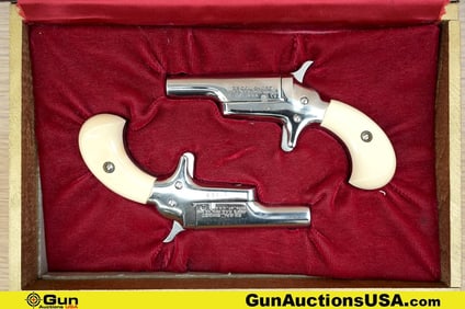 COLT DERRINGERS .22 Short SEQUENTIAL BRACE Pistols. Very Good. 2.5" Barrel. Shiny Bores, Tight