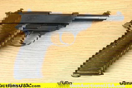 Walther P38 9mm ALL MATCHING NUMBERS Pistol. Very Good. 4 7/8" Barrel. Shiny Bore, Tight Action Semi