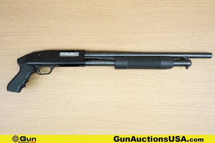 Mossberg 500A 12 ga. Shotgun. Good Condition, Normal Handling Marks. 18.5" Barrel. Shiny Bore, Tight