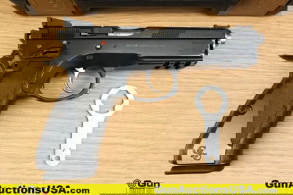 CZ SP01 9mm COMPETITION Pistol. Good Condition, Normal Handling Marks. 4 5/8" Barrel. Shiny Bore,