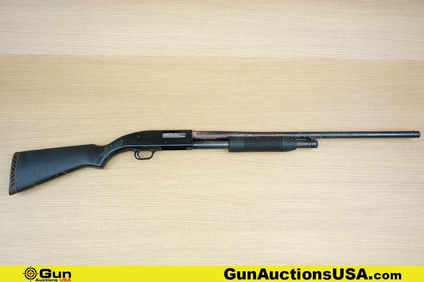 MAVERICK 88 12 ga. Shotgun. Fair Condition. 28" Barrel. Pump Action Features a Brushed Blued Barrel